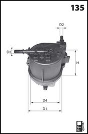 LUCAS FILTERS Kütusefilter LFDF173